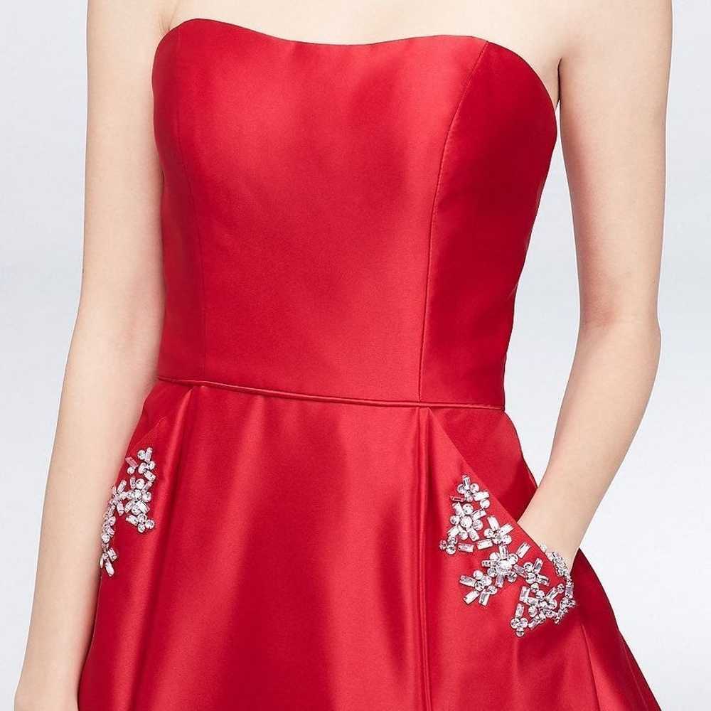 Red Full Length Prom Dress - image 3