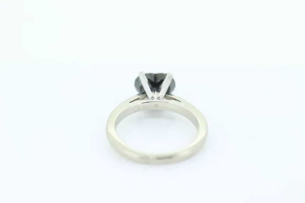 14k Heart Diamond Cut Solitaire ring. 14k white g… - image 5