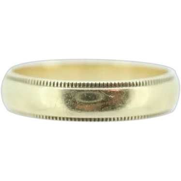 BLISS bros 14k Milgrain Wide BLISS Band. 14k Yello