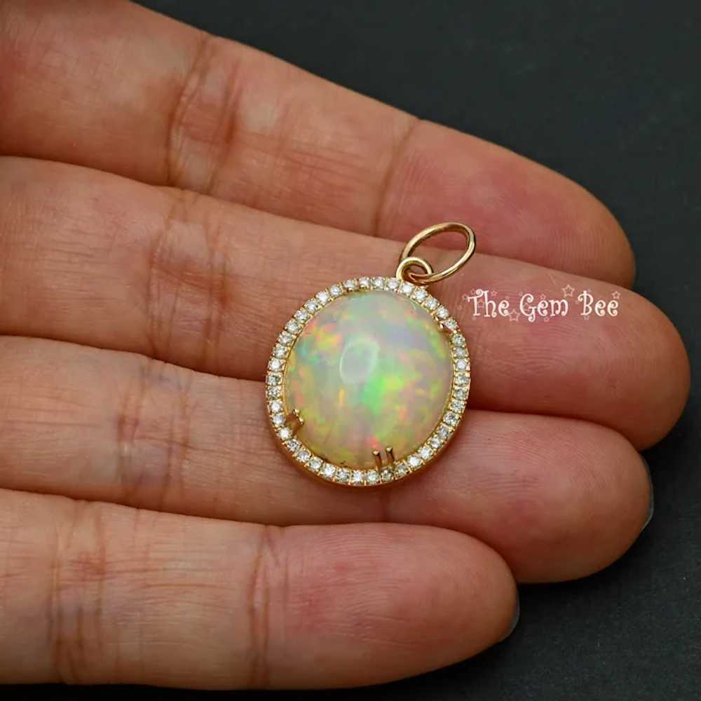 14k Solid Yellow Gold 7.43CT Oval Shape Natural O… - image 6