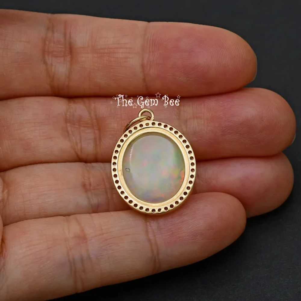 14k Solid Yellow Gold 7.43CT Oval Shape Natural O… - image 7