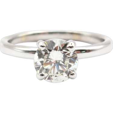 GIA Certified Round Diamond Solitaire Engagement … - image 1