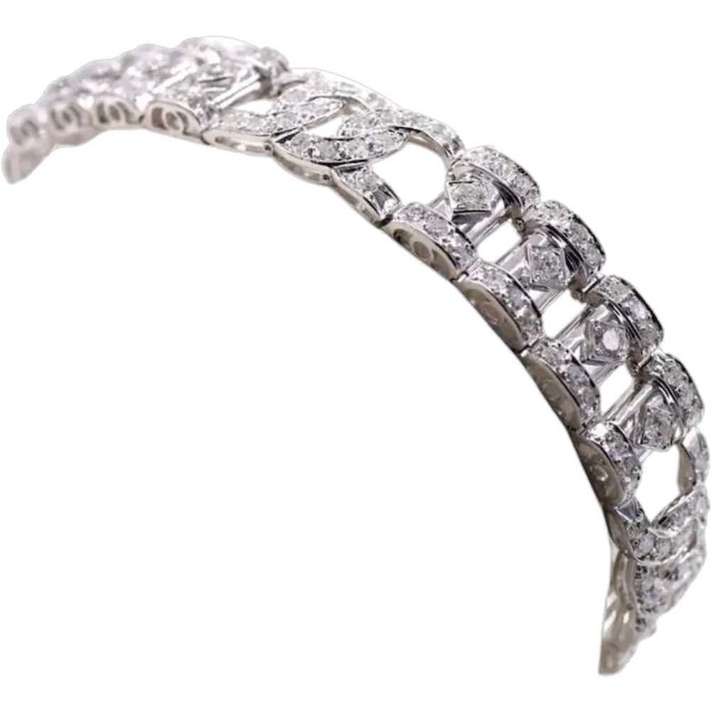 French Art Deco Diamond Bracelet - image 1