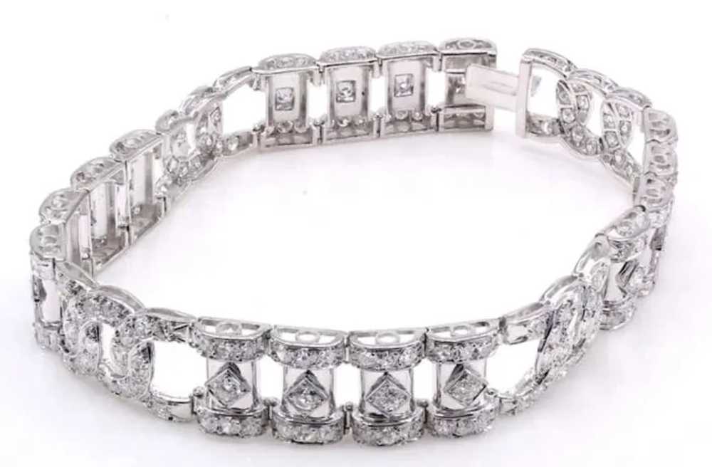 French Art Deco Diamond Bracelet - image 2