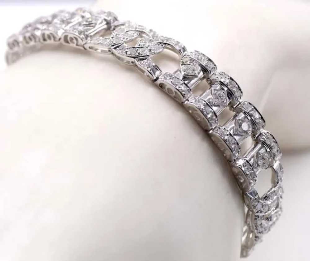 French Art Deco Diamond Bracelet - image 4