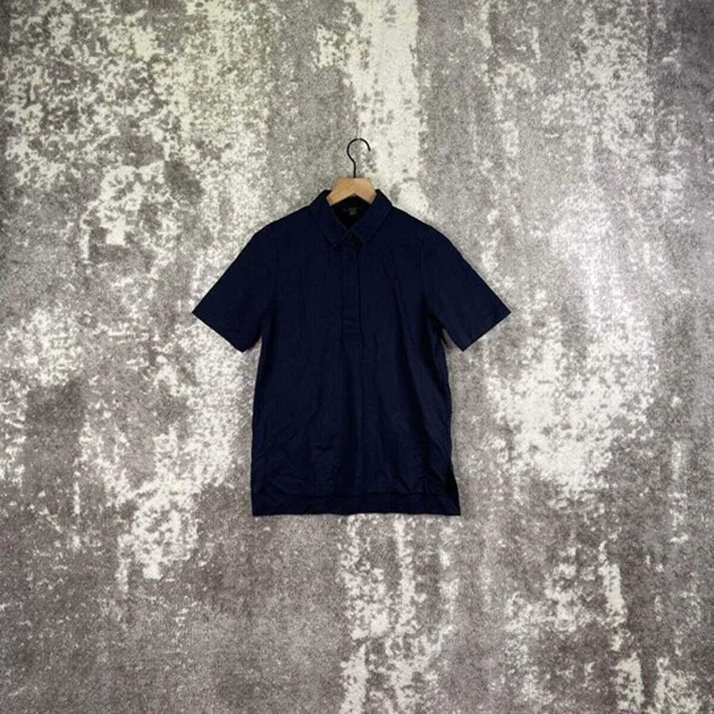 COS Men’s Polo Shirt Short Sleeve Blue Navy Stret… - image 1