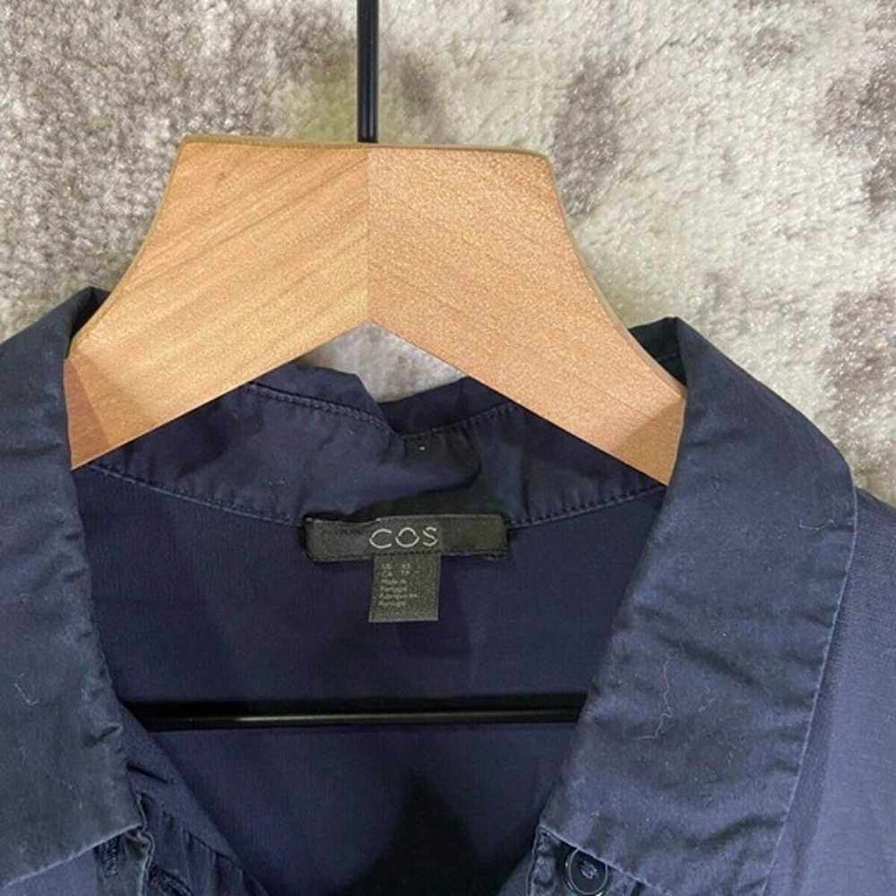 COS Men’s Polo Shirt Short Sleeve Blue Navy Stret… - image 6