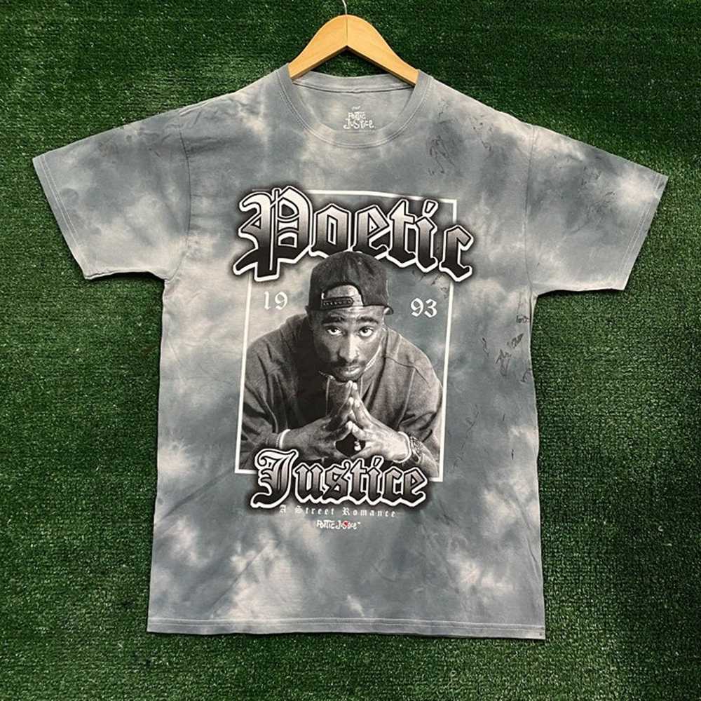 Poetic Justice 1993 Tupac Tie Dye T-Shirt Size Me… - image 1