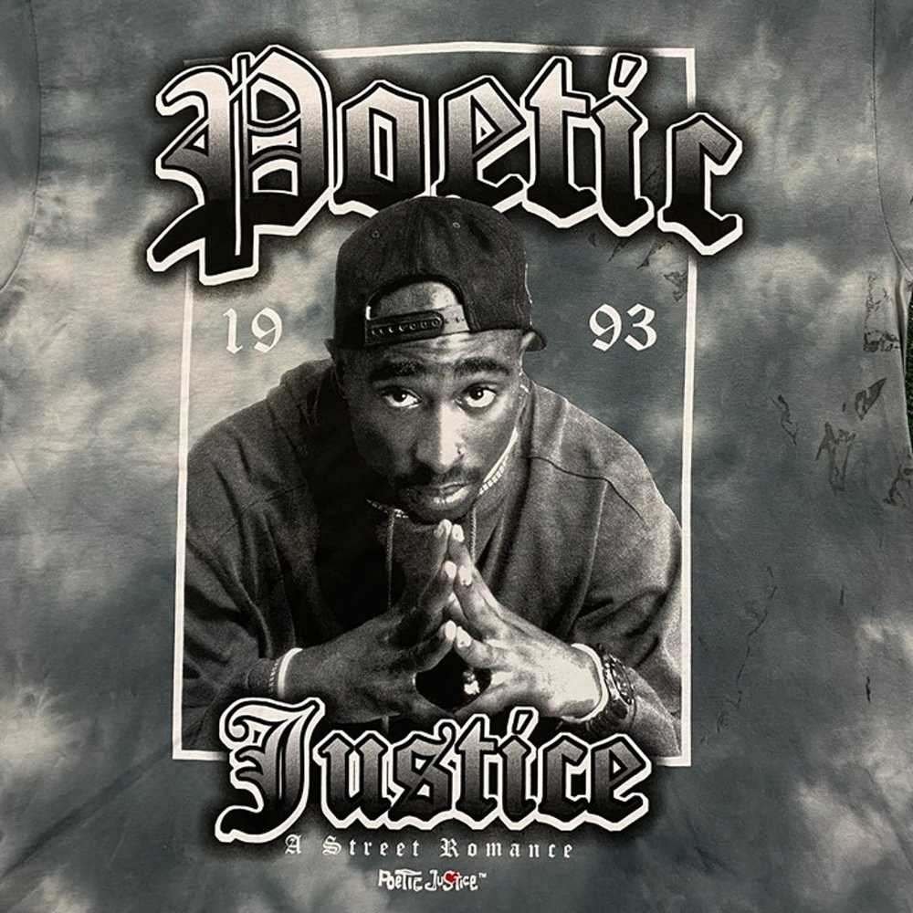 Poetic Justice 1993 Tupac Tie Dye T-Shirt Size Me… - image 2