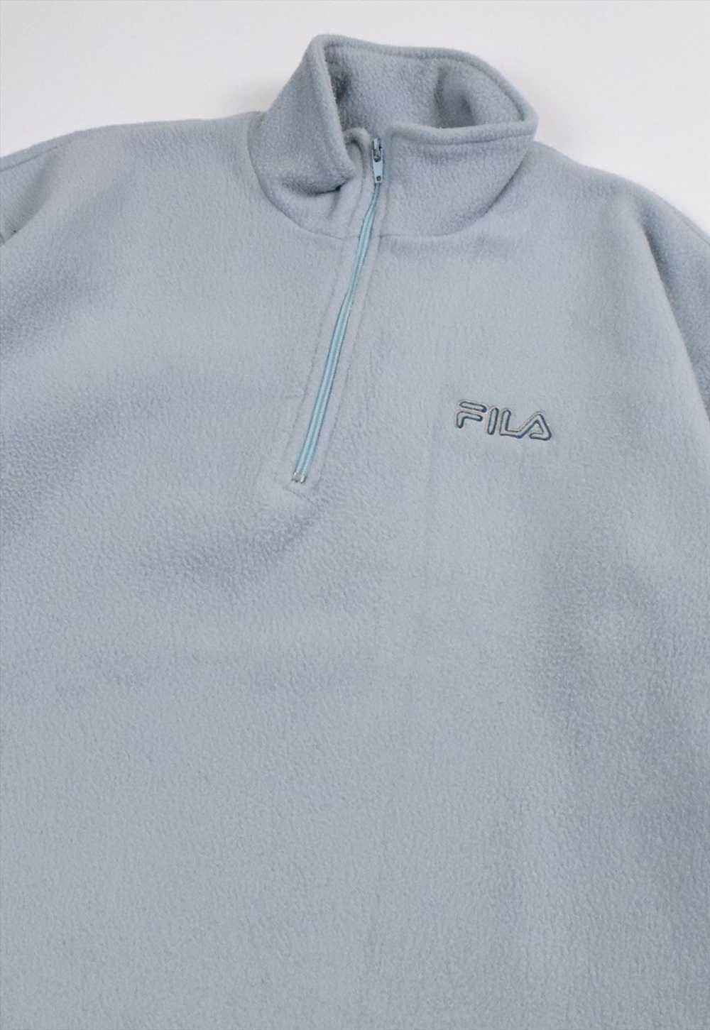Vintage 90s FILA Embroidered Logo 1/4 Zip Fleece … - image 3