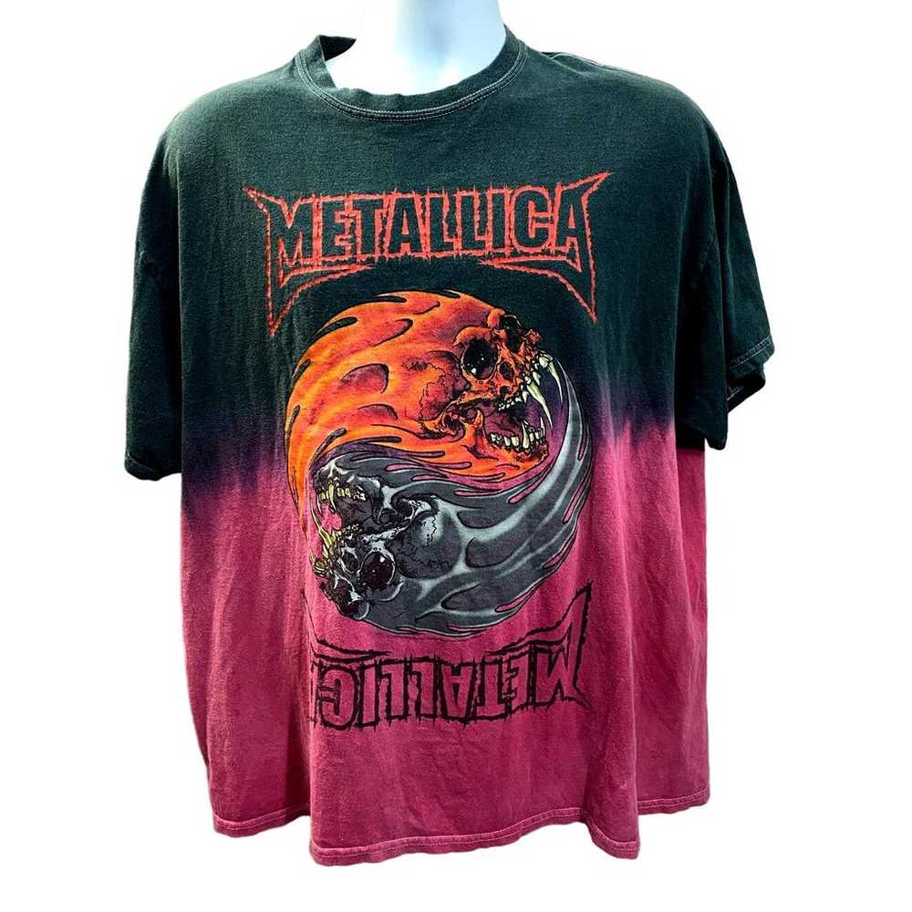 Metallica 2018 Music Metal Graphic Black Red Tie … - image 1