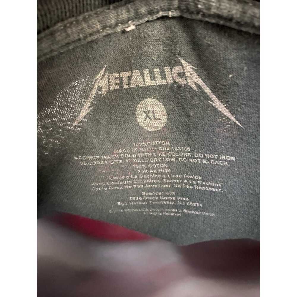 Metallica 2018 Music Metal Graphic Black Red Tie … - image 5