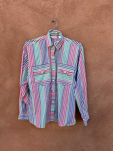 Striped Karman Western Blouse