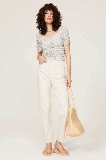 Slate & Willow Ruched Puff Sleeve Top
