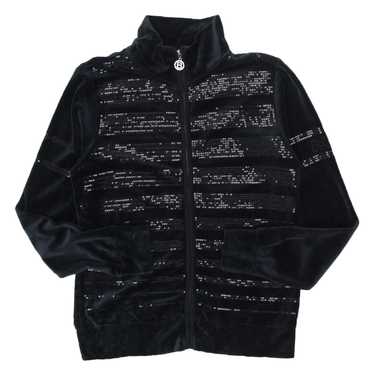 Y2K BCBG Maxazria Full Zip Velour Sequin Jacket - image 1