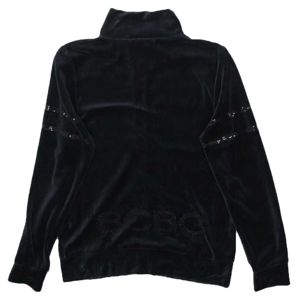 Y2K BCBG Maxazria Full Zip Velour Sequin Jacket - image 2