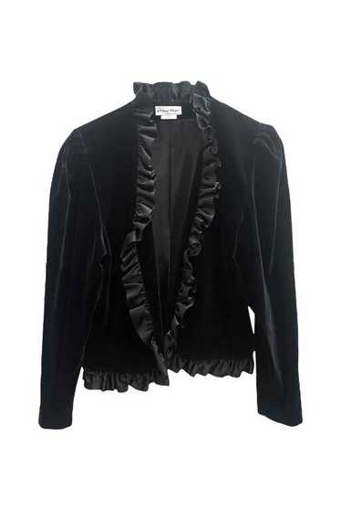 Velvet jacket - 80/90s Mary West shawl collar jack