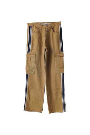 Cotton pants - Cargo/baggy in thick camel cotton w