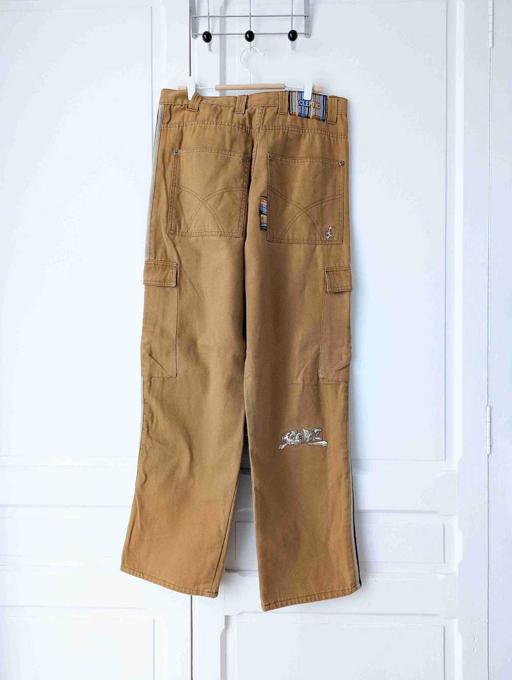 Cotton pants - Cargo/baggy in thick camel cotton … - image 2