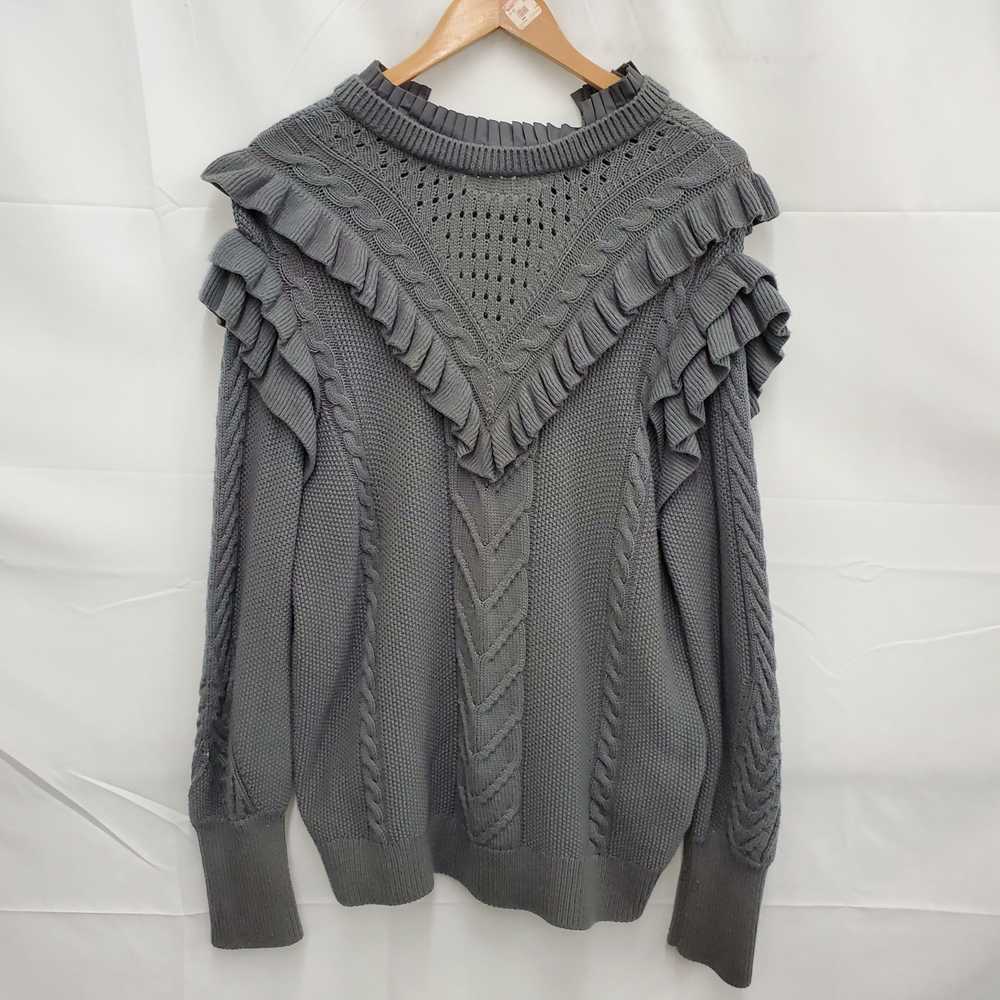 Ted Baker WM's Gray Mockable Frill Collar Sweater… - image 2