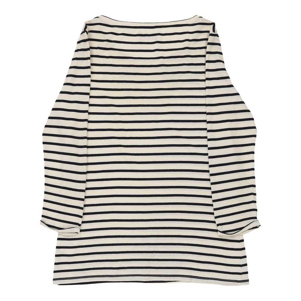 Napapijri Striped Long Sleeve T-Shirt - Medium Bl… - image 2
