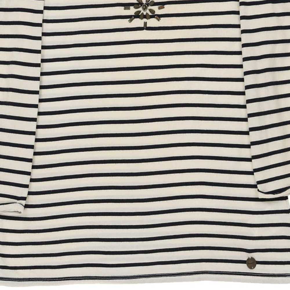 Napapijri Striped Long Sleeve T-Shirt - Medium Bl… - image 4