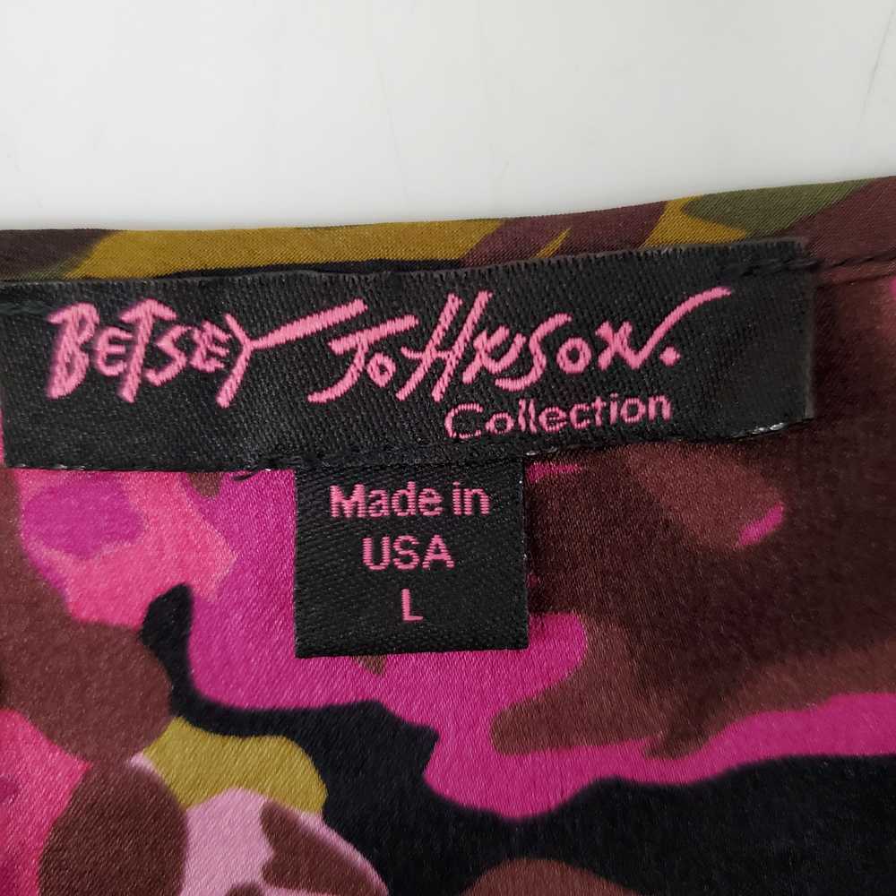 Betsey Johnson WM's 100% Silk Charmeuse Midnight … - image 3