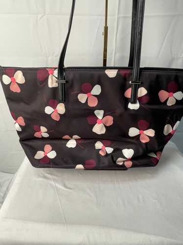 Certified Authentic Kate Spade Black Floral Tote … - image 1