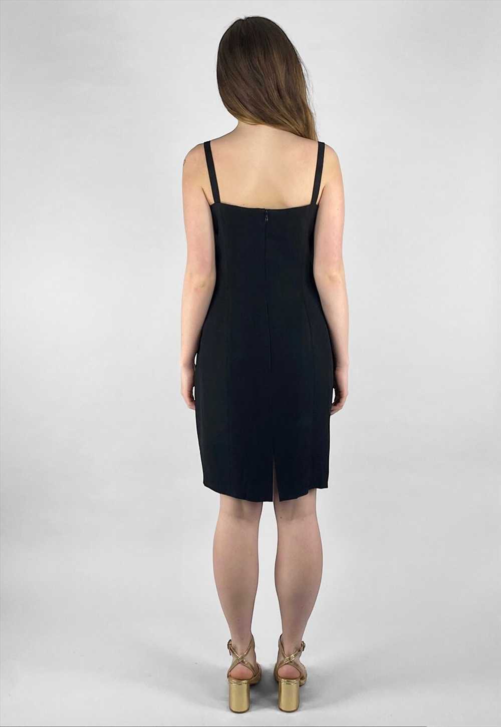 Louis Feraud 80's Vintage Black Sequin Slip Dress… - image 4