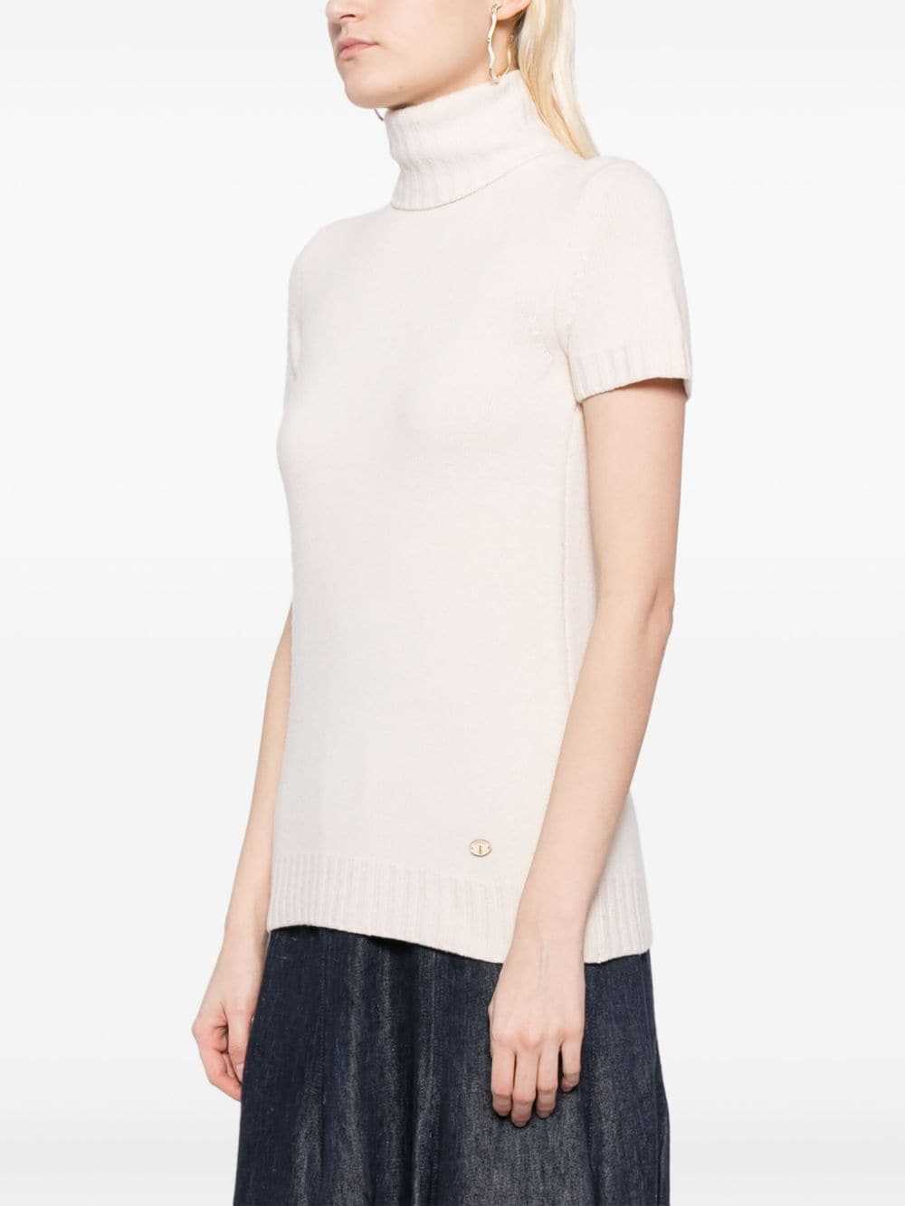 CHANEL Pre-Owned 2007 roll-neck knitted top - Neu… - image 3