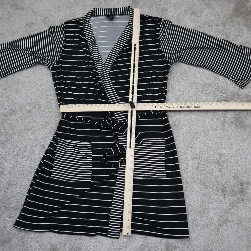 Tahari Womens Striped Tie Waist Robe 3/4 Sleeve 2… - image 3