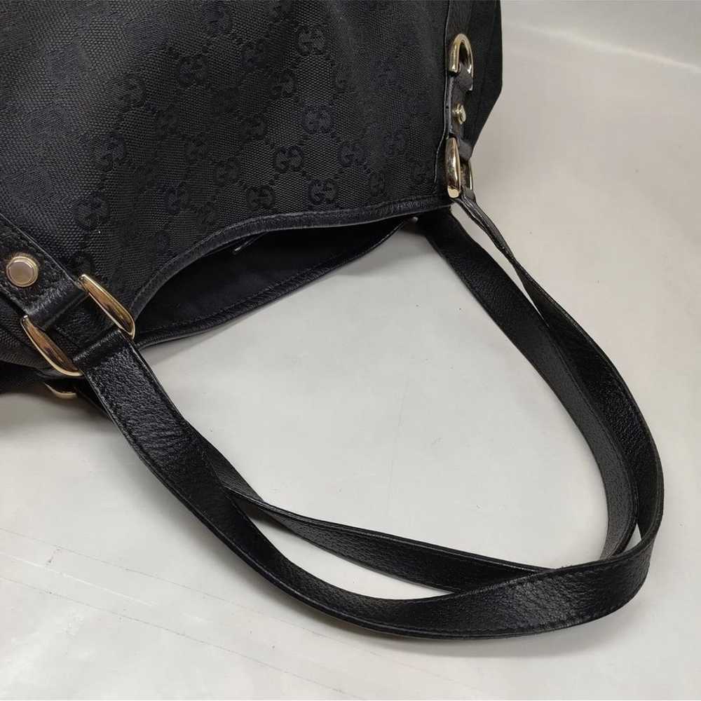 Authentic GUCCI  Canvas Leather Bag - image 3