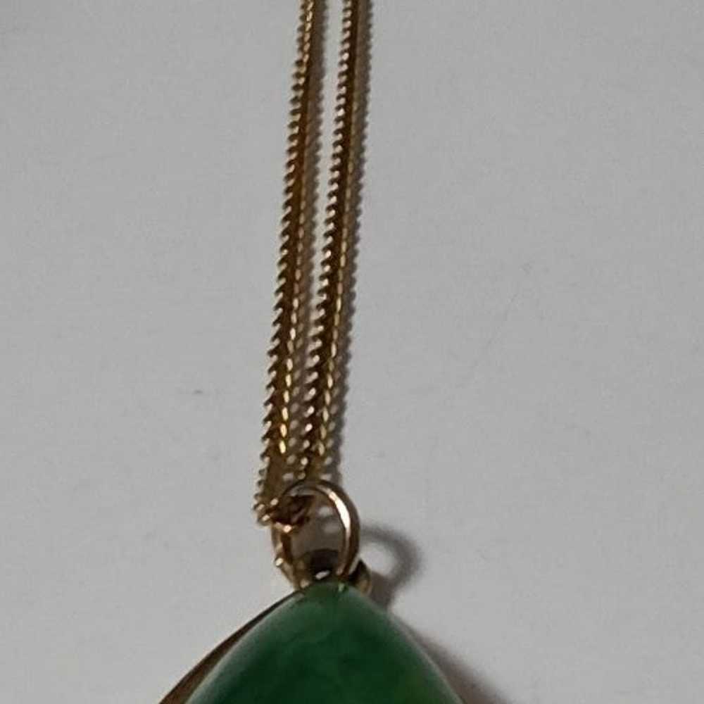 VTG Sarah COVENTRY Emerald Green Marbled Lucite P… - image 3