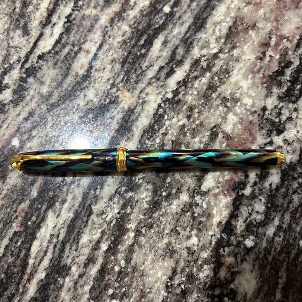 Cross Pinnacle Peacock Lacquer Rollerball Pen - image 1