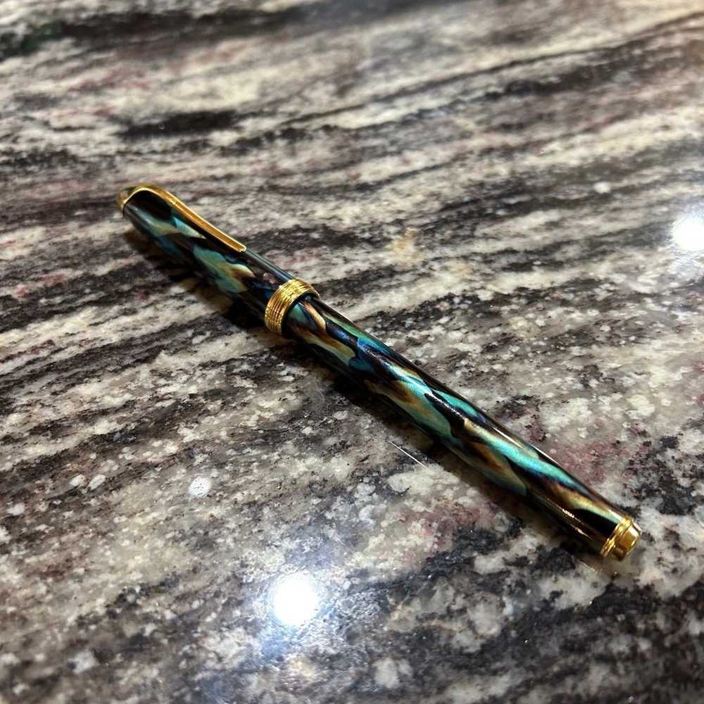 Cross Pinnacle Peacock Lacquer Rollerball Pen - image 2