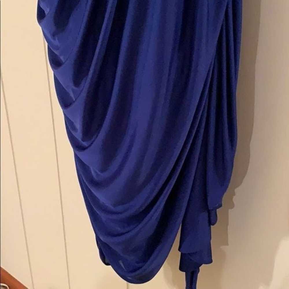 Super sexy Vtg 80s/90s blue dress - image 3