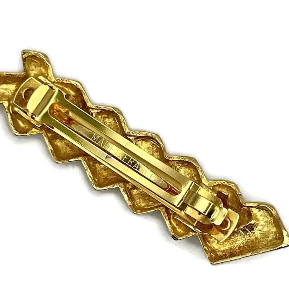 Goldtone Made in France Hair Barrette Accessory - image 2