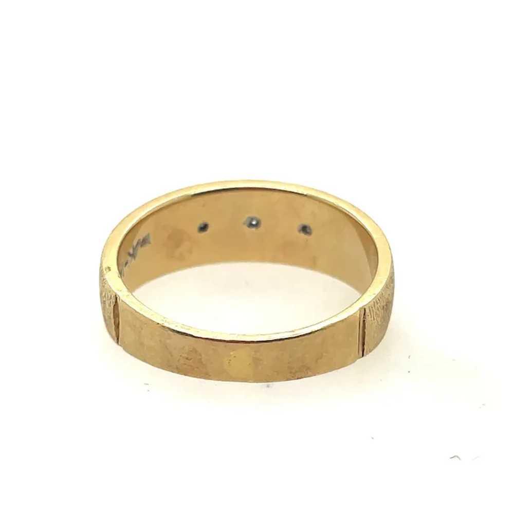 Vintage Mens Wedding Ring 14k - image 3