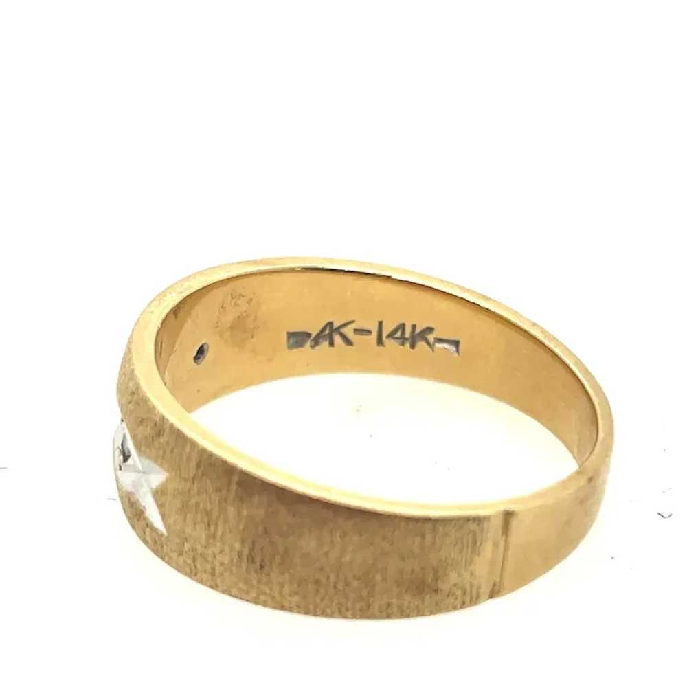Vintage Mens Wedding Ring 14k - image 7