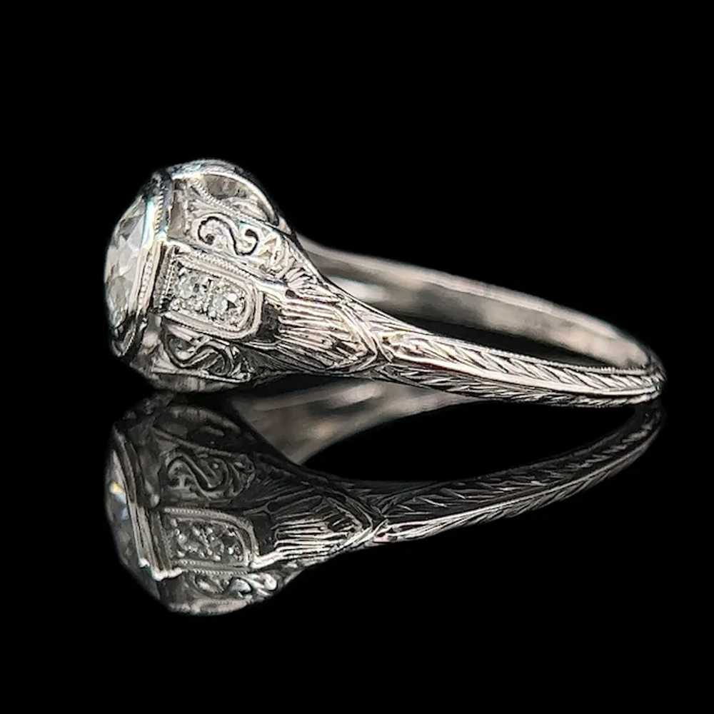 Art Deco .67ct. Diamond Antique Engagement - Fash… - image 2