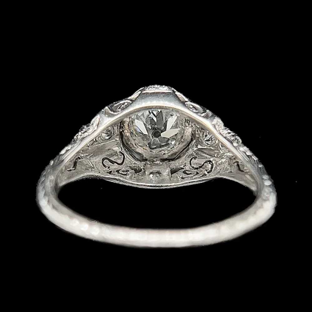 Art Deco .67ct. Diamond Antique Engagement - Fash… - image 3