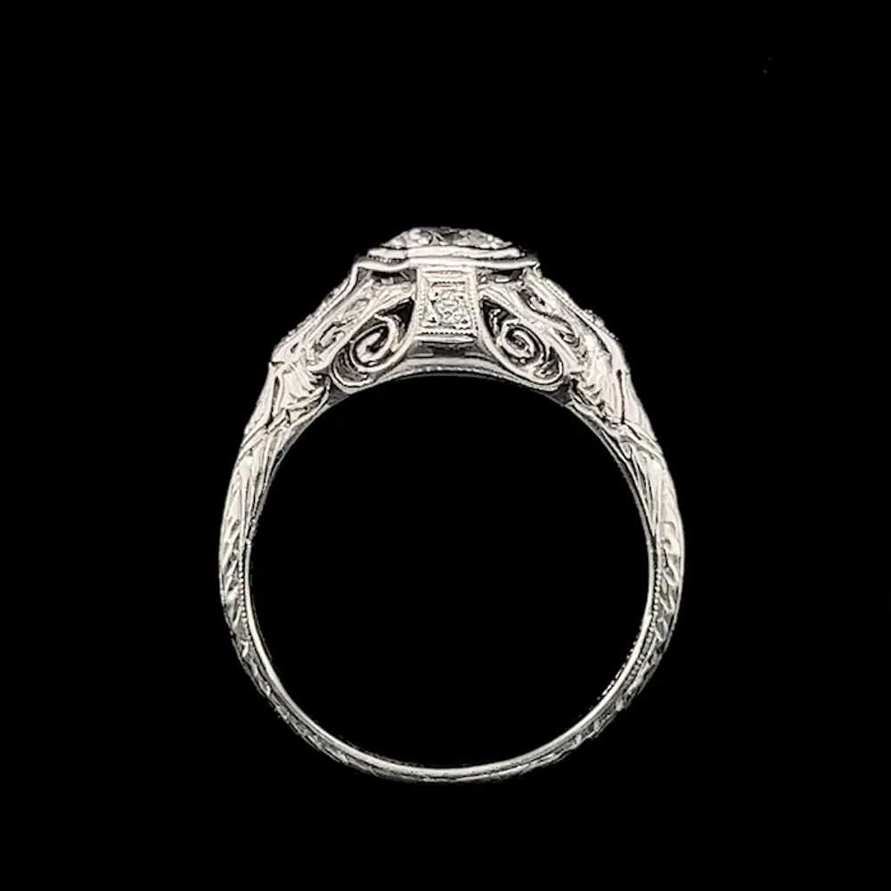 Art Deco .67ct. Diamond Antique Engagement - Fash… - image 4