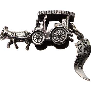 Sterling HORSE DRAWN CARRIAGE Vintage Charm - Sou… - image 1