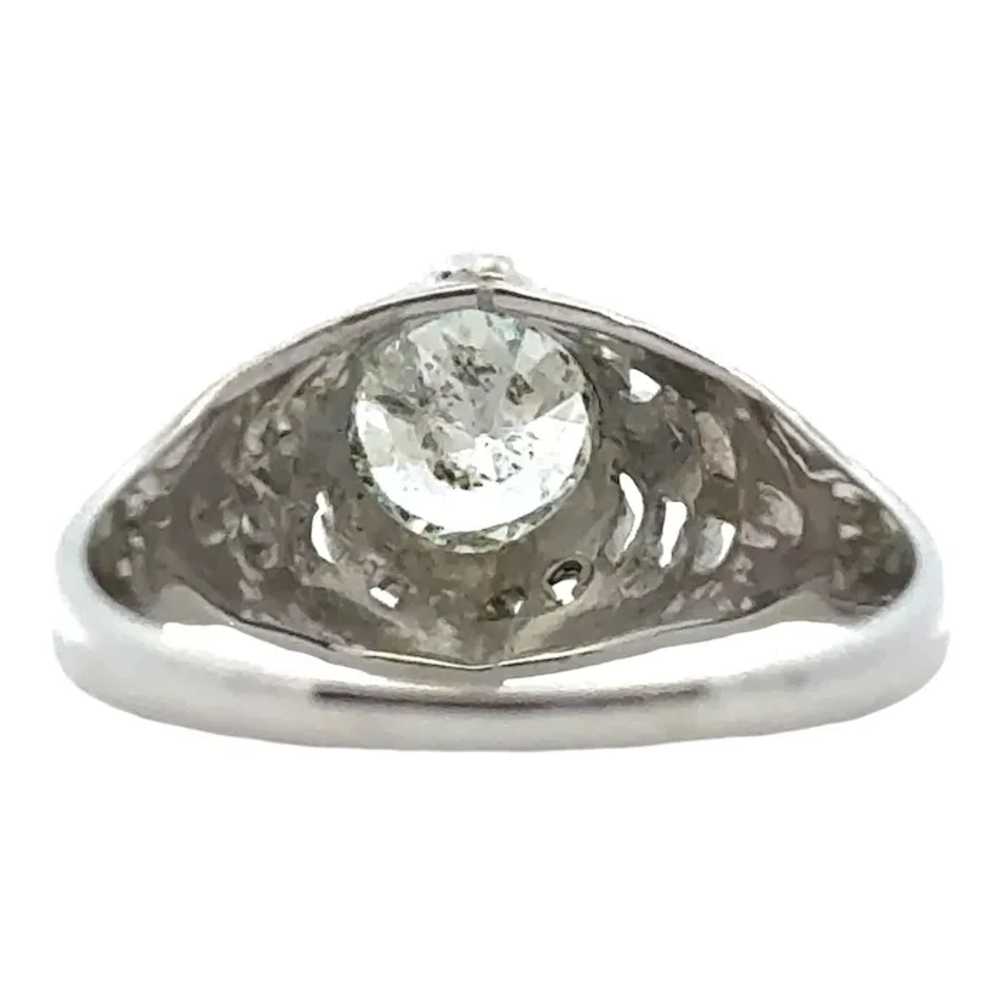 Art Deco Old European Cut Diamond 18 Karat White … - image 4