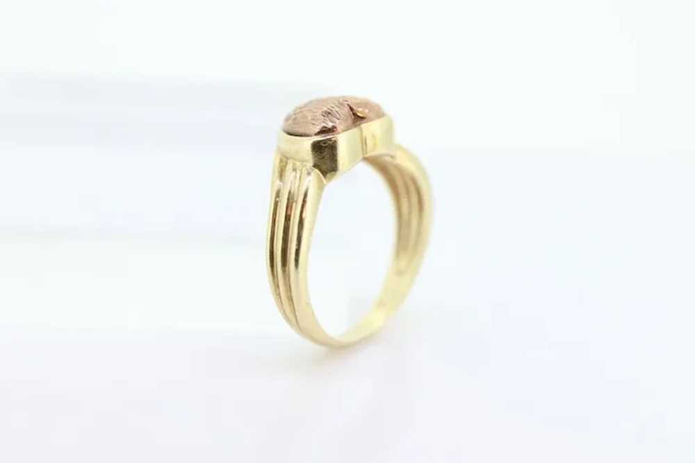 10k Heart Ring. 10k Textured heart promise ring. … - image 5