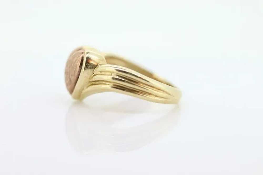10k Heart Ring. 10k Textured heart promise ring. … - image 7