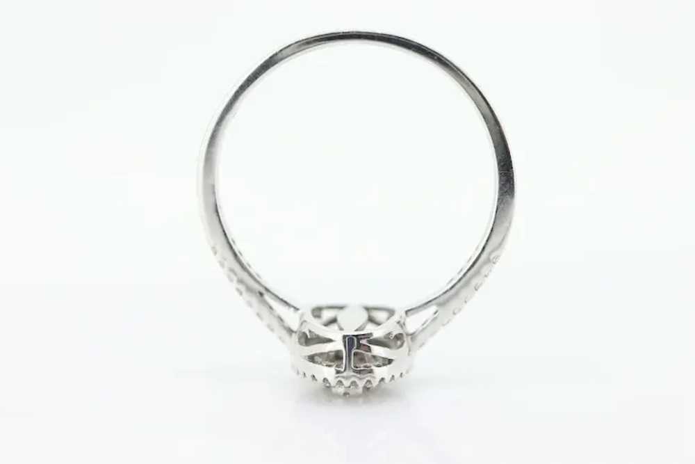 10k Diamond HALO Cluster Elevated Ring. 10k White… - image 4