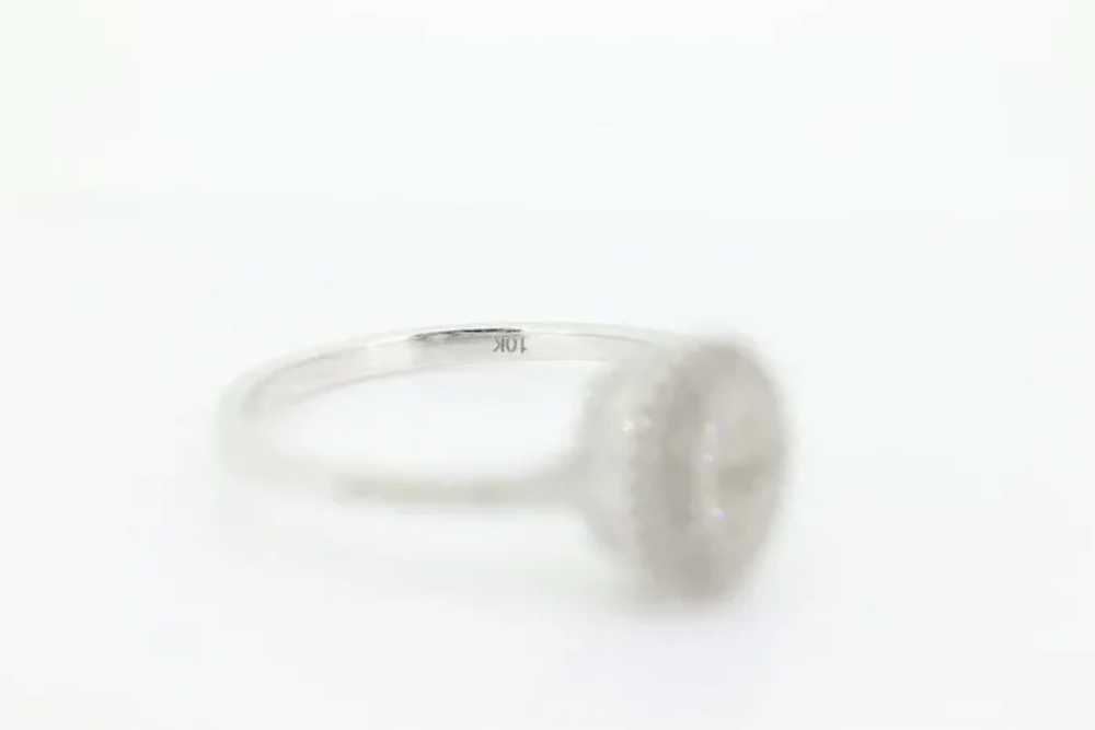 10k Diamond HALO Cluster Elevated Ring. 10k White… - image 6