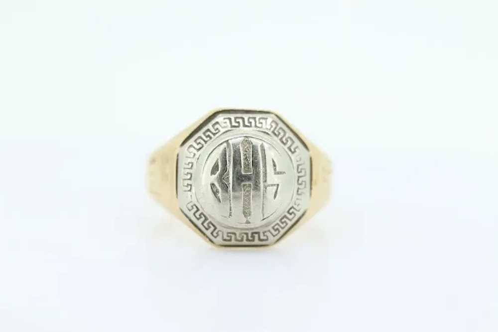 JR Wood Class 1928 BHS Ring. 10k Antique BHS Jr W… - image 4