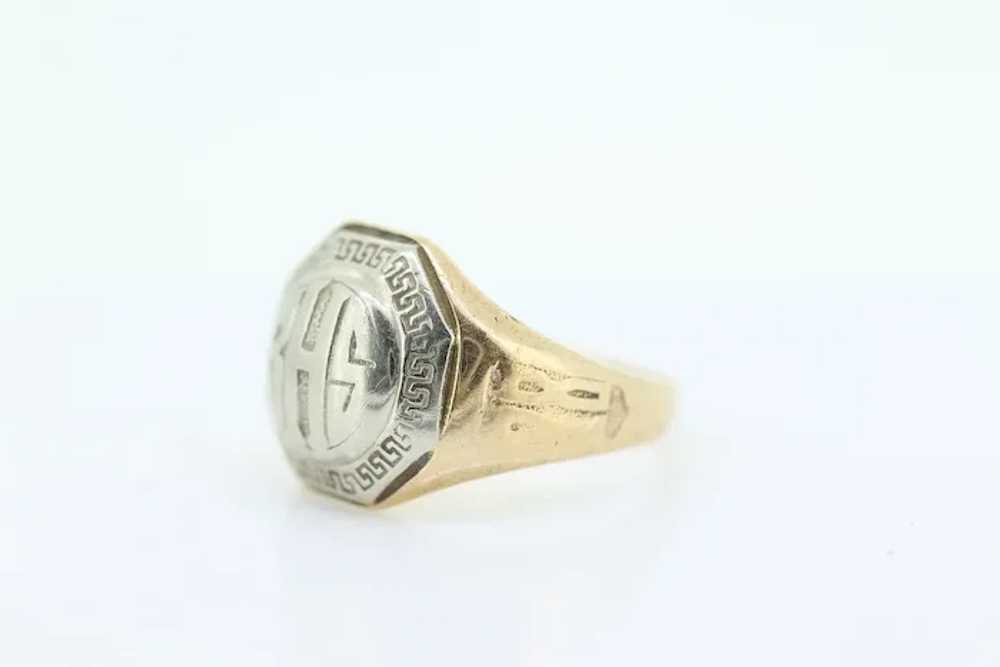 JR Wood Class 1928 BHS Ring. 10k Antique BHS Jr W… - image 5